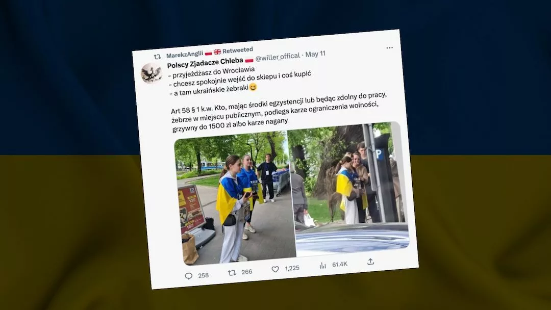 Mowa nienawiści o „żebrzących” Ukraińcach