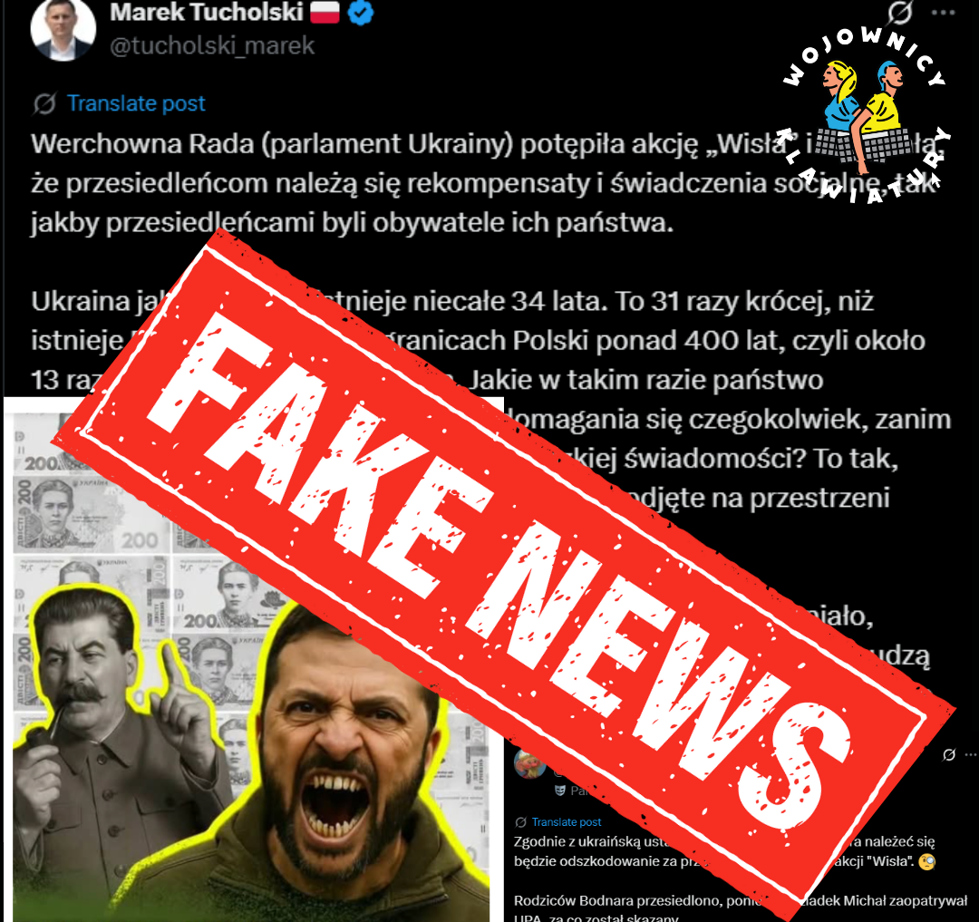 Polska NIE będzie odpowiedzialna za wypłacanie zapomóg w związku z akcją „Wisła”